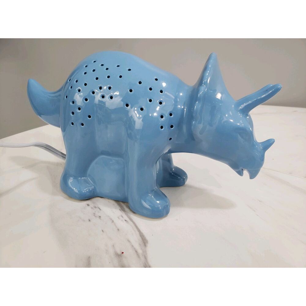 Dinosaur Table Lamp Blue Stegosaurus Target Boy Bedroom Nursery Night Light - Picture 5 of 5